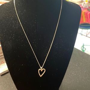 Sterling Silver Small Heart Necklace..
